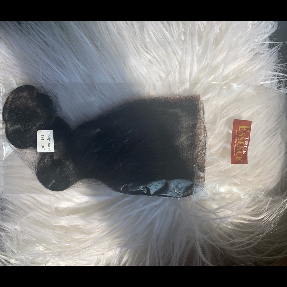 True essence 4x4 18 inch closure body wave
